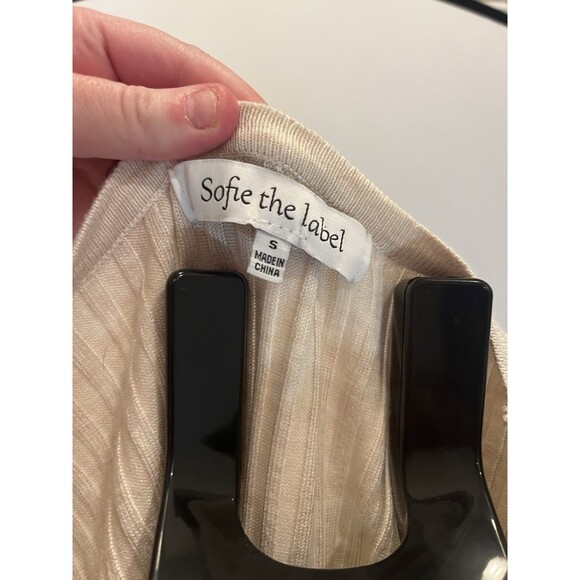 Sofie The Label Cream Babydoll Trapeze Style Tiered Dress- Size Small - Picture 9 of 9